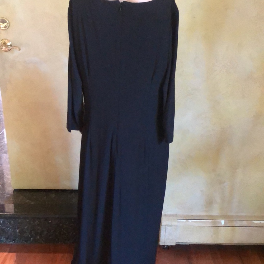 R & M Richards Black Sequin Embellished Gown - Picture 4 of 4